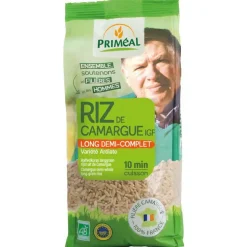 Riz long demi complet Camargue 500 g PRIMEAL