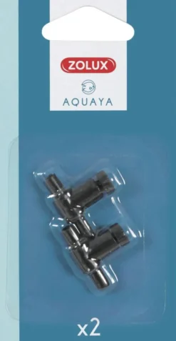 Robinets pour aquarium en plastique coloris noir Zolux Aquaya - x 2