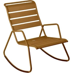Rocking chair Monceau coloris marron en acier Fermob - 68 x 78 cm