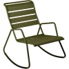 Rocking chair Monceau coloris vert en acier Fermob - 68 x 78 cm