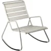 Rocking chair Monceau coloris gris en acier Fermob - 68 x 78 cm