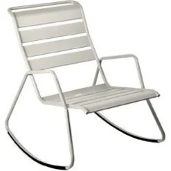 Rocking chair Monceau coloris gris en acier Fermob - 68 x 78 cm