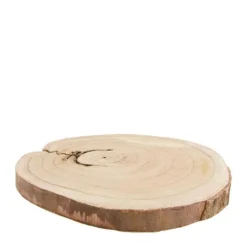 Rondin Paulownia en bois naturel Ø 30 x H 3 cm