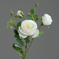 Rose x2 boutons artificiels H60 cm