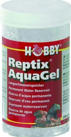 Réservoir d'eau permanent coloris transparent cristaux rétenteurs d'eau Hobby Reptix Aqua Gel - 250 ml