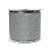 Ruban argent en polyester - 270 x 6,30