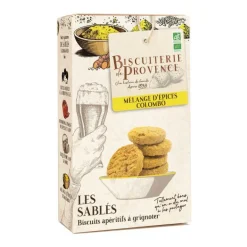 Sablé apéritif mélange d'épices colombo bio Biscuiterie de Provence - 90 g