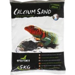 Sable de calcium pour terrarium coloris blanc Reptile Planet Artic White - 5 kg