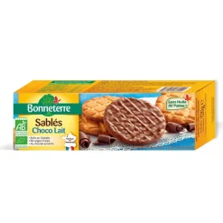 Sablés au chocolat au lait Bonneterre bio 120 g