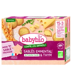 Sablés emmental & thym Babybio - 72 g