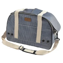Sac de transport pour chat ou petit chien coloris marine Bobby Tennis - 45 x 18 x 30 cm