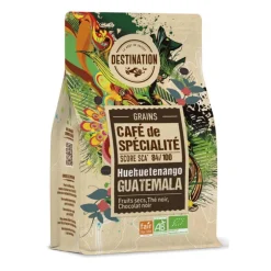 Sachet de café bio en grains spécialité Guatemala Destination - 180 g