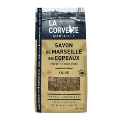Sachet de Savon de Marseille en copeaux olive 750 g