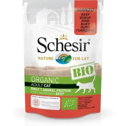 Sachet fraîcheur pour chat bio bœuf