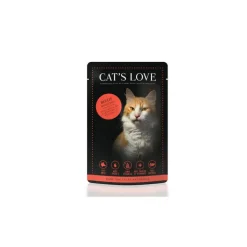 Sachet repas pour chat au bœuf 85 g