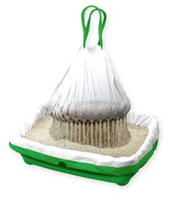 Sacs à litière filtrants pour chat coloris blanc Kiviks - Taille XL 55 x 40 x 26 cm