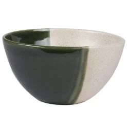 Saladier canopée coloris vert en grès - Ø 25 cm