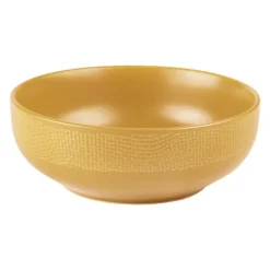 Saladier coloris jaune en grès Vésuvio - Ø 16,5 cm