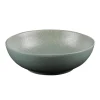 Saladier en grès vert effet martelé Vesuvio - Ø 24 cm