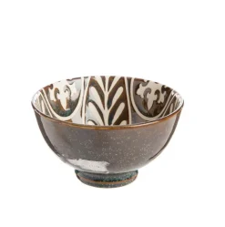 Saladier Penjab coloris marron en porcelaine - Ø 20 cm