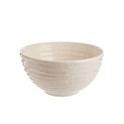 Saladier Vague coloris blanc en faïence - Ø 18 cm