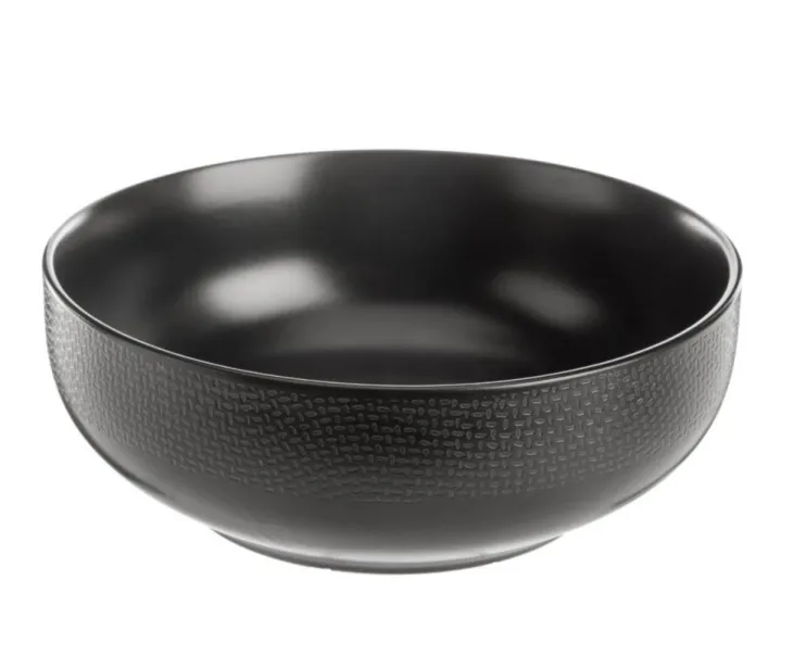Saladier Vesuvio coloris noir en grès - Ø 16,5 cm