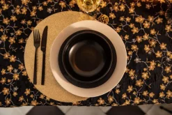 Saladier Vesuvio coloris noir en grès - Ø 16,5 cm