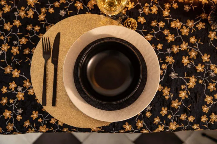 Saladier Vesuvio coloris noir en grès - Ø 16,5 cm