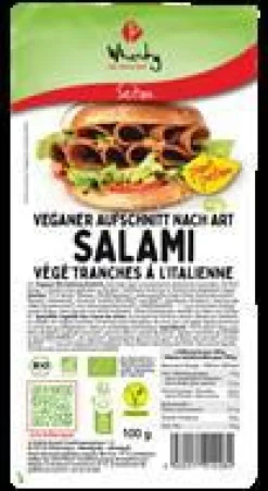 Salami végétarien bio tranches à l’italienne Wheaty - 100 g