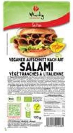 Salami végétarien bio tranches à l’italienne Wheaty - 100 g