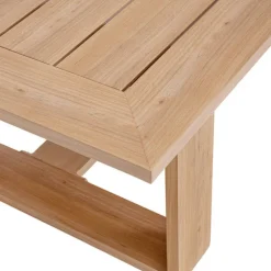 Salon de jardin en aluminium effet bois et coton coloris gris Cannes - 4 éléments (canapé, table basse et deux fauteuils)