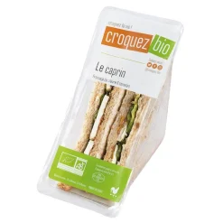 Sandwich chèvre tomates séchées bio Croquez bio Le chèvre - 150 g