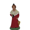 Santon pour crèche arlésienne rouge - 7 cm