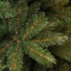 Sapin de Noël artificiel coloris vert avec toile de jute Forest Frosted