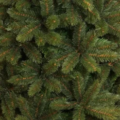 Sapin de Noël artificiel coloris vert avec toile de jute Forest Frosted