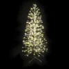 Sapin de Noël lumineux LED à lumière fixe blanc chaud pétillant sur secteur - 1,50 m