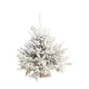 Sapin de Noël naturel coupé enneigé Glacé® blanc - de 110 à 125 cm