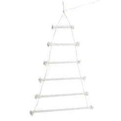 Sapin lumineux LED à lumière fixe blanc - 60 x 80 cm