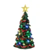 Sapin lumineux multicolore pour village de Noël Lemax