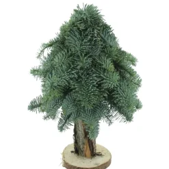 Sapin naturel de table avec pied Nobilis coloris vert – 40 cm