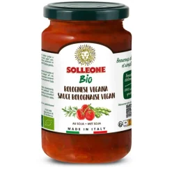Sauce bolognaise vegan au soja Solleone bio - 340 g