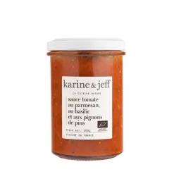 Sauce tomate bio parmesan basilic et pignons de pins - 228 ml