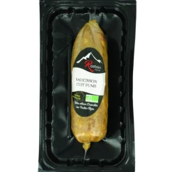 Saucisson cuit fumé bio Rostain - 1 pièce