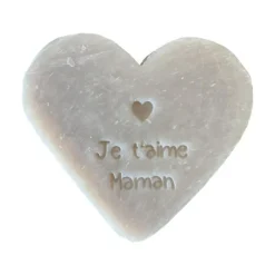 Savon cœur à message « Je t’aime Maman » Le Mas du Roseau à l’églantine - 135 g