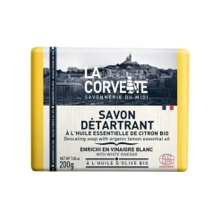 Savon détartrant au citron bio La Corvette - 200 grammes