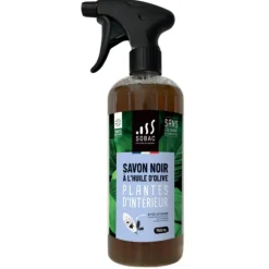 Savon noir à l'huile d'olive pour plantes d'intérieur Sobac - spray de 750 ml