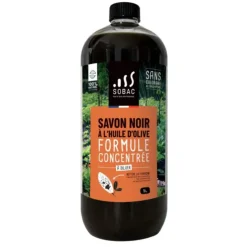 Savon noir à l'huile d'olive 100 % d'origine naturelle Sobac - 1 L