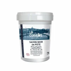 Savon noir en pâte huile de lin 1 kg