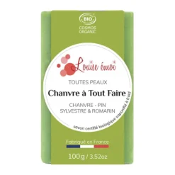 Savon solide "Chanvre à tout faire" huile de chanvre - 100g