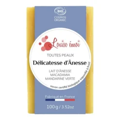 Savon solide "Délicatesse d’ânesse" huile de macadamia et lait d'ânesse - 100g